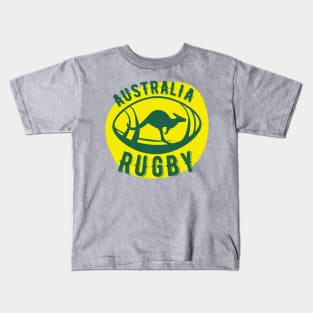 Australia Rugby - Straya Wallaby Rugby Gift for Rugby lovers who adore Australia. Kids T-Shirt